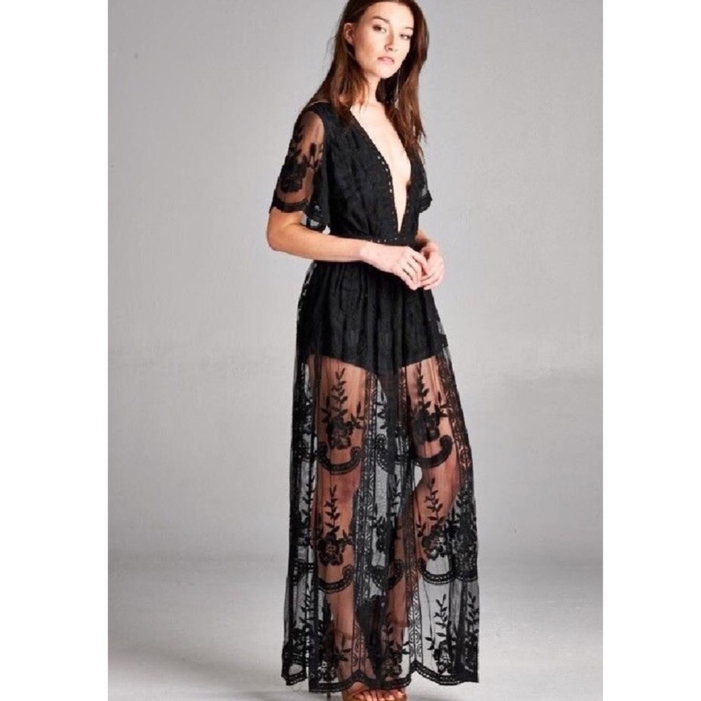 Honey Punch Thora Maxi Romper